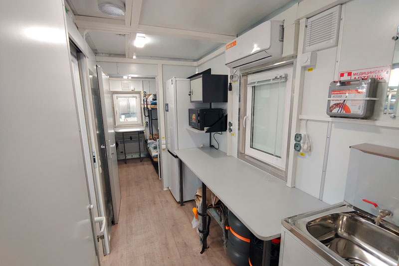 Кухонный отсек жилого вагон-дома от Прицепной техники