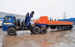 Автопоезд полуприцеп-штанговоз (34,5 т.) + седельный тягач Камаз 43118 с КМУ АНТ 12-2