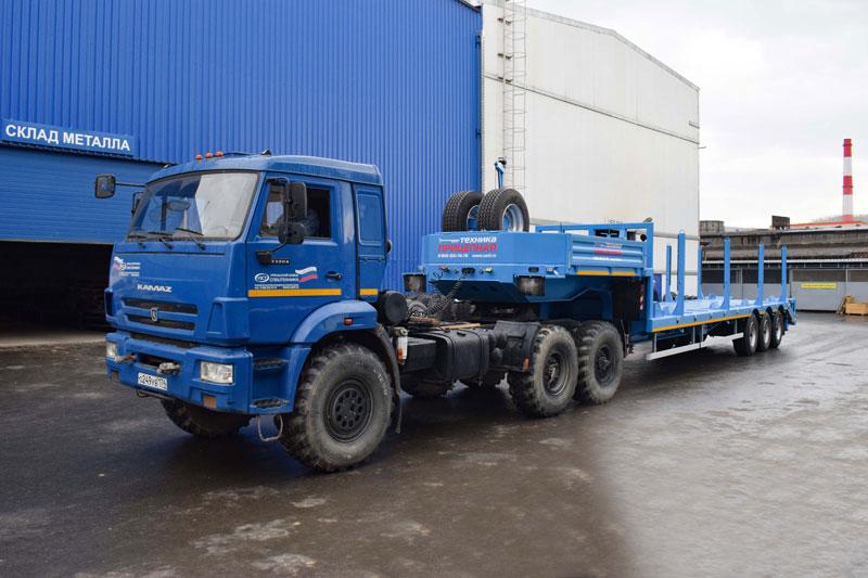 Полуприцеп тяжеловоз высокорамный ППТ-9177-049В3-40 (35 т.)