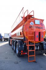 Полуприцеп-цистерна ППЦ-25 (02-3102) для ГСМ (3-осный, переменное сечение круглой формы)