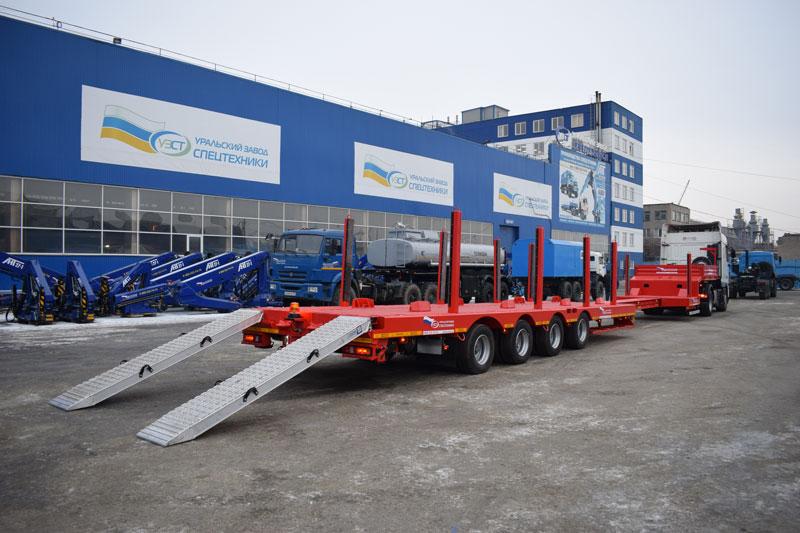 Полуприцеп тяжеловоз телескопический ППТ-9176-001НР4 (50,5 т.)