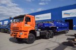 Полуприцеп-контейнеровоз 9177-65В3 (60 т.) с контейнер-цистерной КЦ-30 для техводы