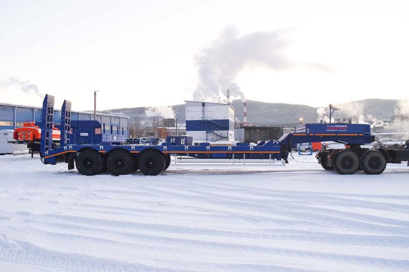 Полуприцеп тяжеловоз высокорамный ППТ-9177-72В3 (70 т.)