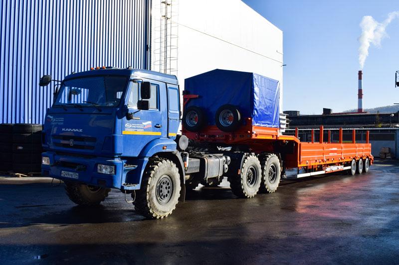 Полуприцеп тяжеловоз телескопический ППТ-9177-001НР3 (53,5 т.)