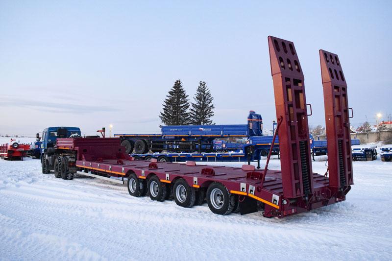 Полуприцеп тяжеловоз низкорамный ППТ-9176-010Н4 (56 т.)