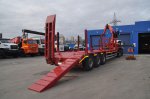 Полуприцеп тяжеловоз высокорамный ППТ-9177-201В3 (47 т.) с КМУ