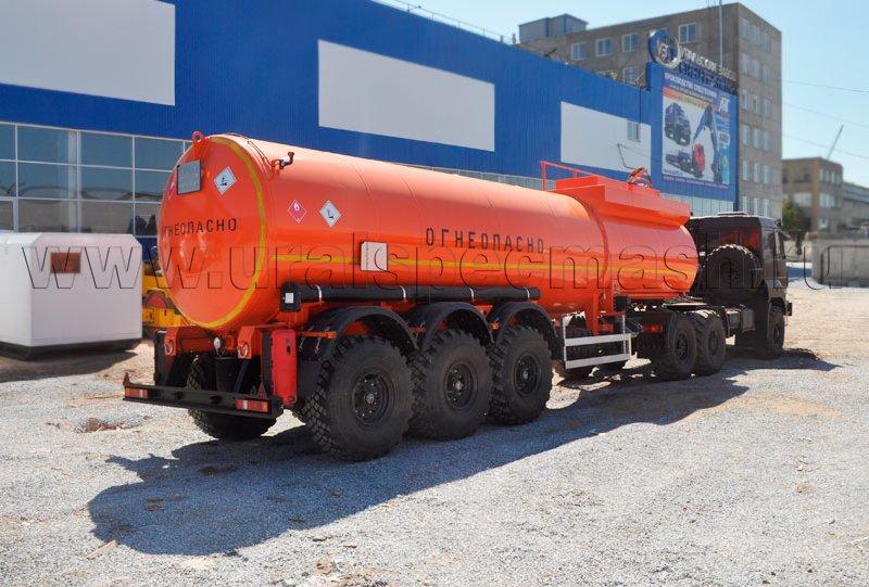 Полуприцеп-цистерна ППЦ-28 для ГСМ (3-осный, переменное сечение круглой формы)