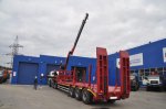Полуприцеп тяжеловоз высокорамный ППТ-9177-201В3 (47 т.) с КМУ