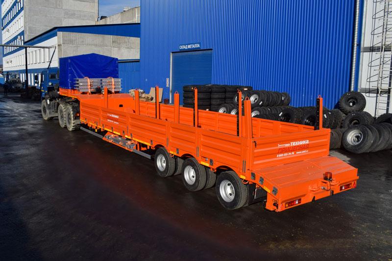 Полуприцеп тяжеловоз телескопический ППТ-9177-001НР3 (53,5 т.)