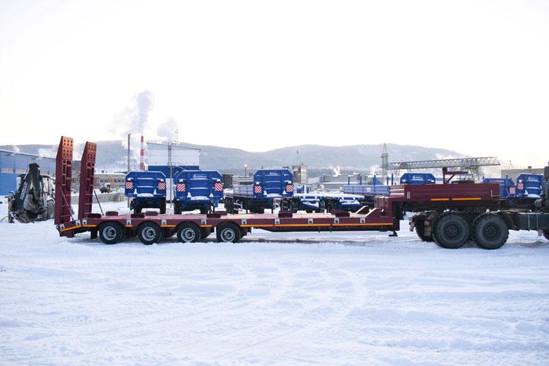 Полуприцеп тяжеловоз низкорамный ППТ-9176-010Н4 (56 т.)