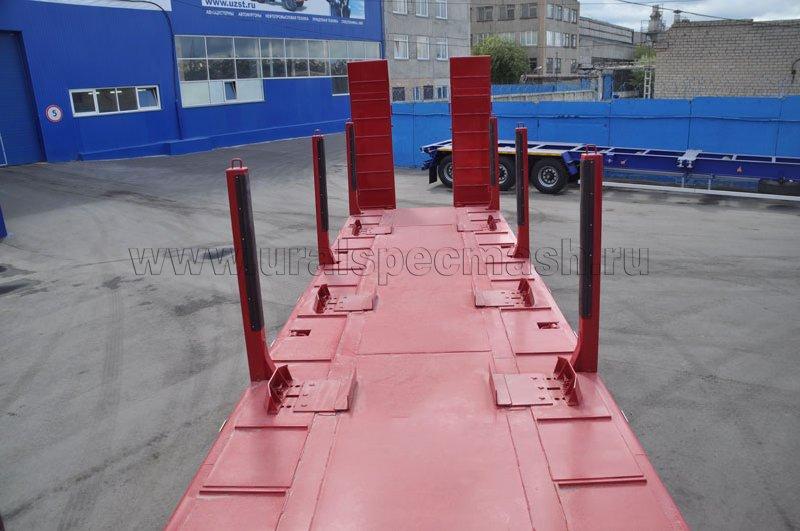 Полуприцеп тяжеловоз высокорамный ППТ-9177-201В3 (47 т.) с КМУ