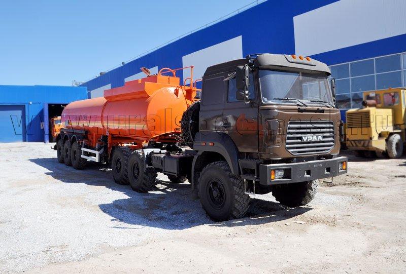 Полуприцеп-цистерна ППЦ-28 для ГСМ (3-осный, переменное сечение круглой формы)