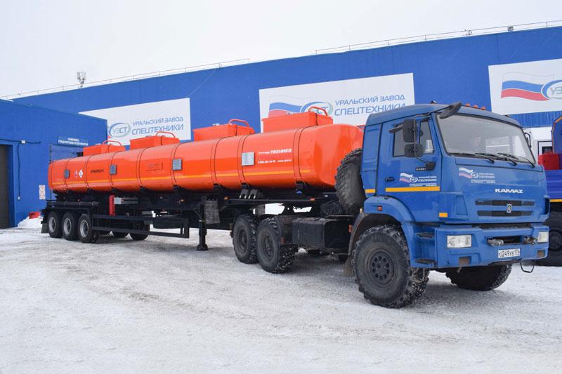 Полуприцеп-цистерна ППЦ-40 (009-10) для ГСМ (3-осный, прямое сечение)