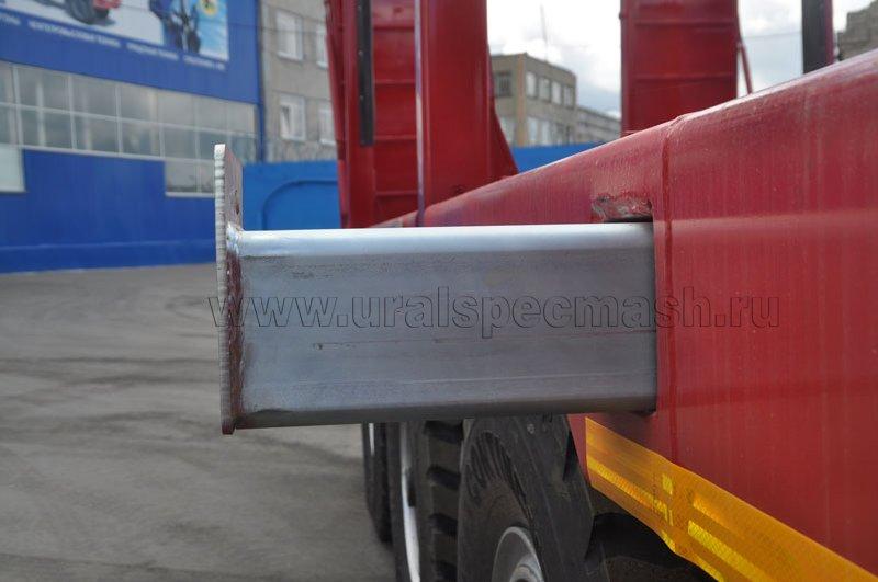 Полуприцеп тяжеловоз высокорамный ППТ-9177-201В3 (47 т.) с КМУ