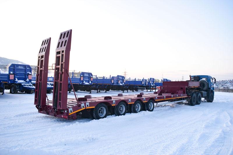 Полуприцеп тяжеловоз низкорамный ППТ-9176-010Н4 (56 т.)