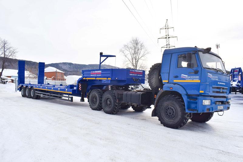 Полуприцеп тяжеловоз высокорамный ППТ-9177-64В3 (55 т.)