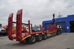 Полуприцеп тяжеловоз высокорамный ППТ-9177-201В3 (47 т.) с КМУ