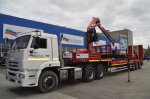 Полуприцеп тяжеловоз высокорамный ППТ-9177-201В3 (47 т.) с КМУ