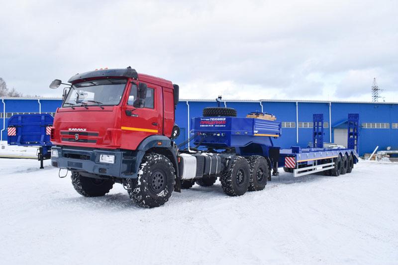 Полуприцеп тяжеловоз высокорамный ППТ-9177-71В3 (70 т.)