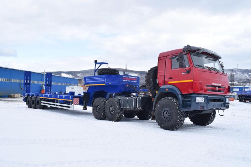 Полуприцеп тяжеловоз высокорамный ППТ-9177-71В3 (70 т.)