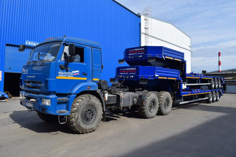 Полуприцеп тяжеловоз среднерамный ППТ-9177-049В3-30 (33,5 т.)