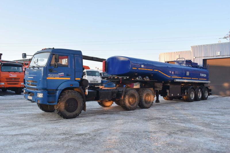 Полуприцеп-цистерна ППЦТ-30 (002) для техводы (3-осный, переменное сечение)