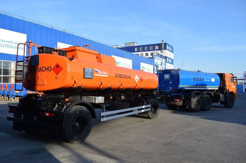 Прицеп-цистерна для ГСМ марки УЗСТ-ПЦ-15-003 (2 оси)