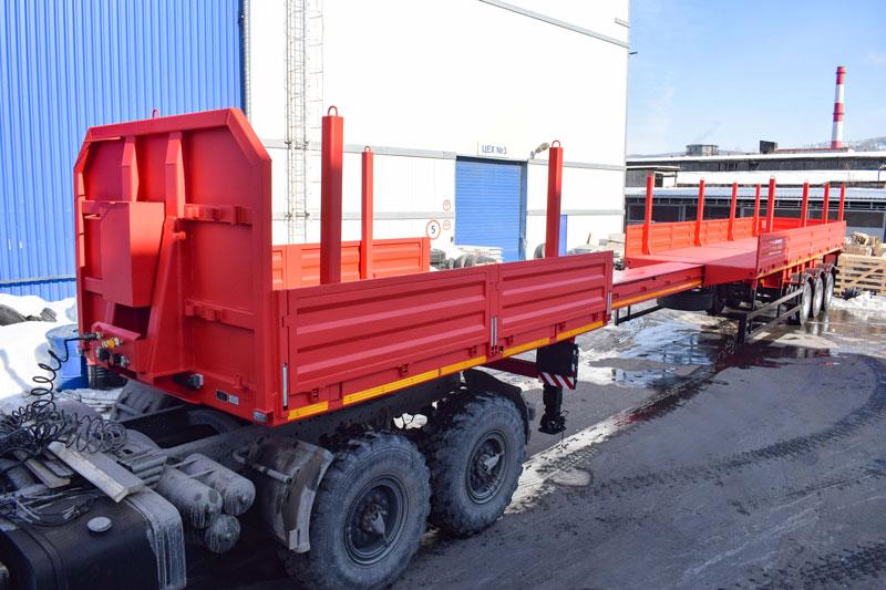 Бортовой полуприцеп телескопический ППБ-9178-001БР3 (30,7 т.)