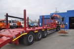 Полуприцеп тяжеловоз высокорамный ППТ-9177-201В3 (47 т.) с КМУ
