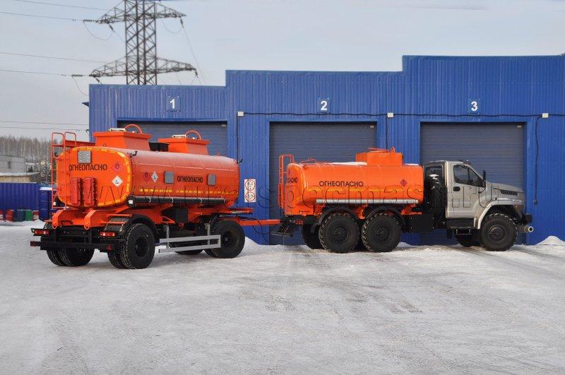 Прицеп-цистерна для ГСМ марки УЗСТ-ПЦ-16 (2 оси)