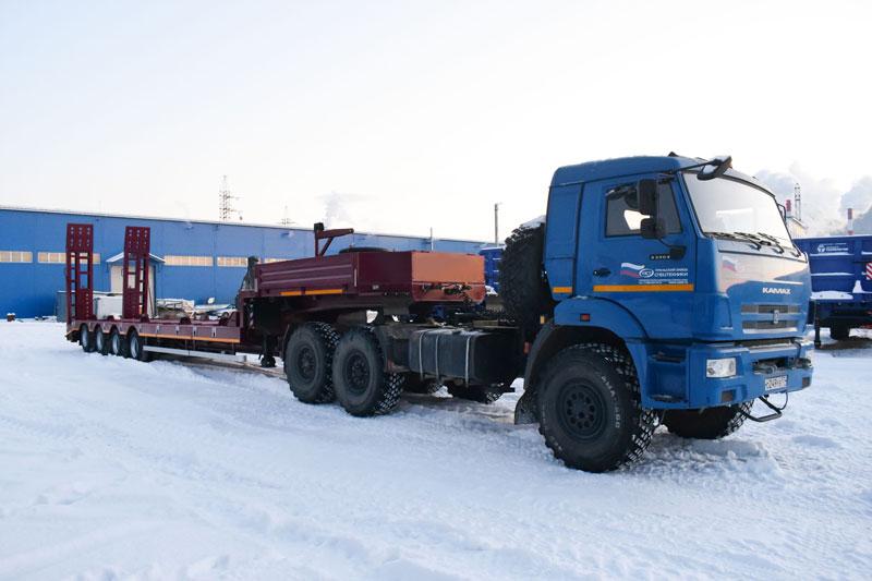 Полуприцеп тяжеловоз низкорамный ППТ-9176-010Н4 (56 т.)