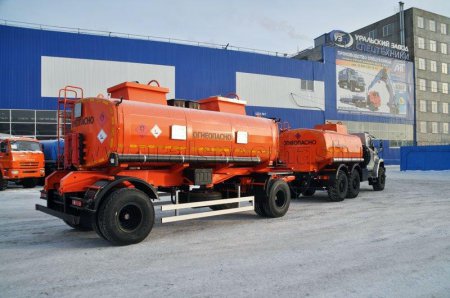 Прицеп-цистерна для ГСМ марки УЗСТ-ПЦ-16 (2 оси)